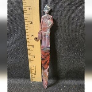 Antique Fuller Brush Company Letter Opener Rare Color Purple/White Used